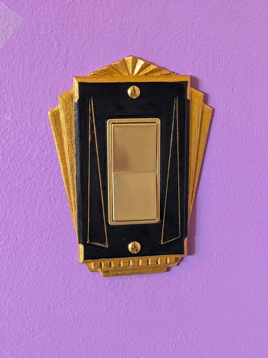 Art Deco Single-Decora Switch Cover