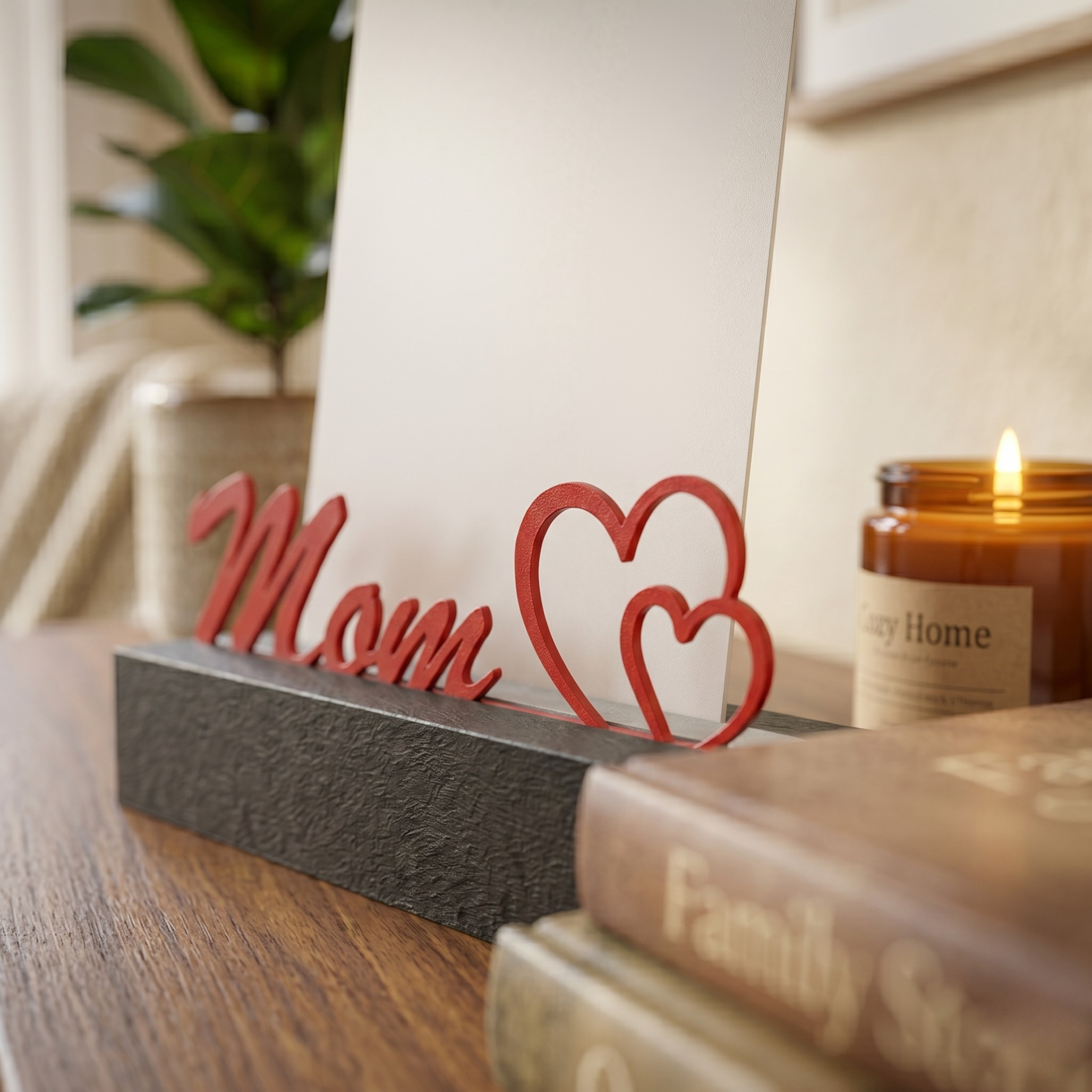 MOTHERSDAY PHOTO STAND / CARD HOLDER / MOTHERSDAYGIFT / GIFT FOR MOTHERSDAY / MODERN PHOTOSTAND — miniatura 3