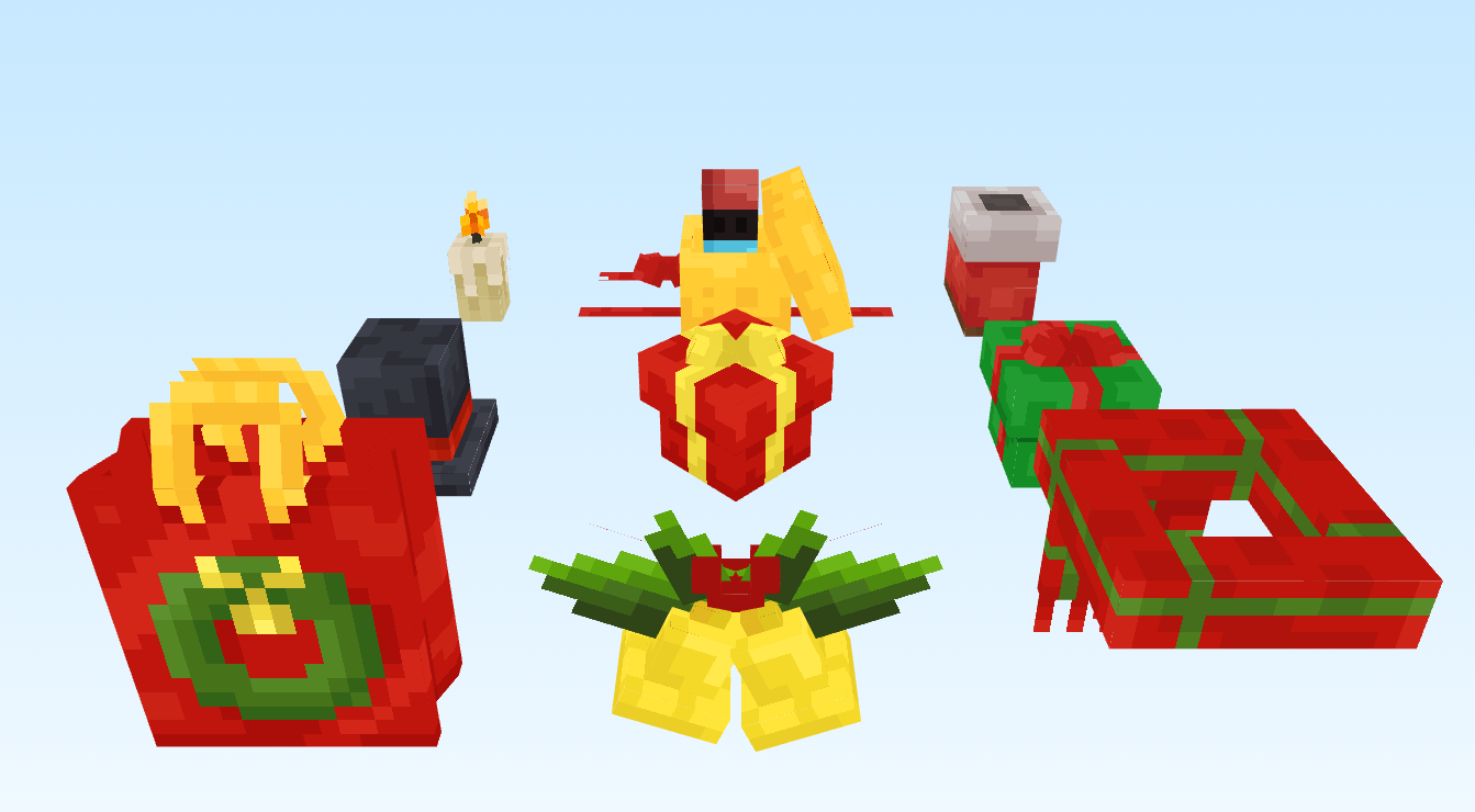 Minecraft Christmas Props