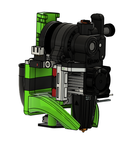 FFG Ultralight Print Heads and INDX mount for use with Full Frontal Gantry mod on Rat Rig printers — miniatura 3