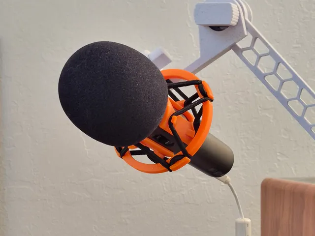 Adaptation for Samson Q2U mic (32-33mm diameter) for flexible arm
