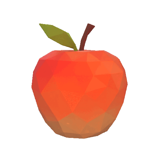 Miniatura 2 do modelo 3D Low Poly Apple 3D Model