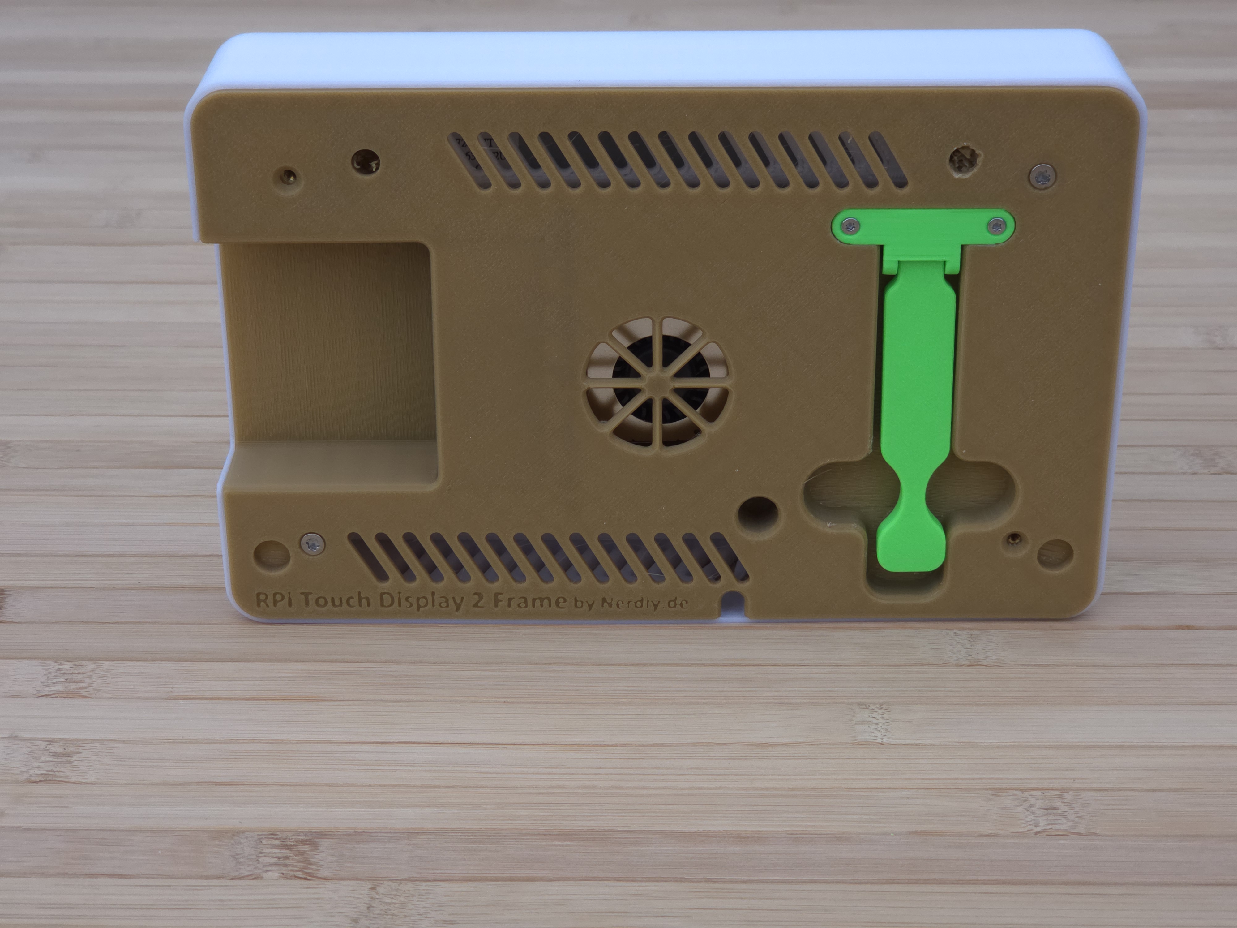 Raspberry Pi  7" Touch Display 2 Frame for RaspberryPi 5 - Horizontal - incl. Cutout - by Nerdiy.de — miniatura 4