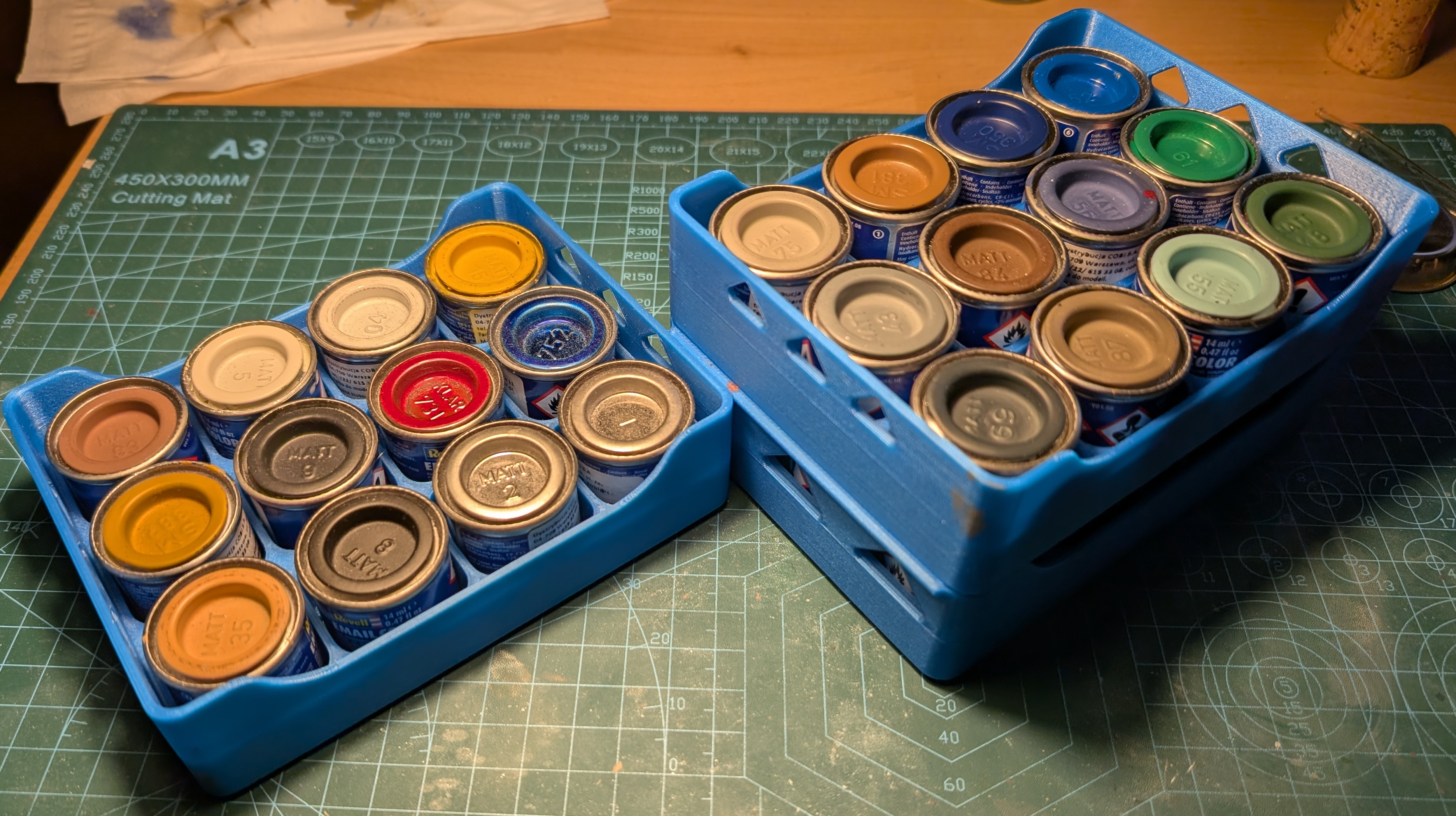 Stackable revell crate 3x4, minimal supports