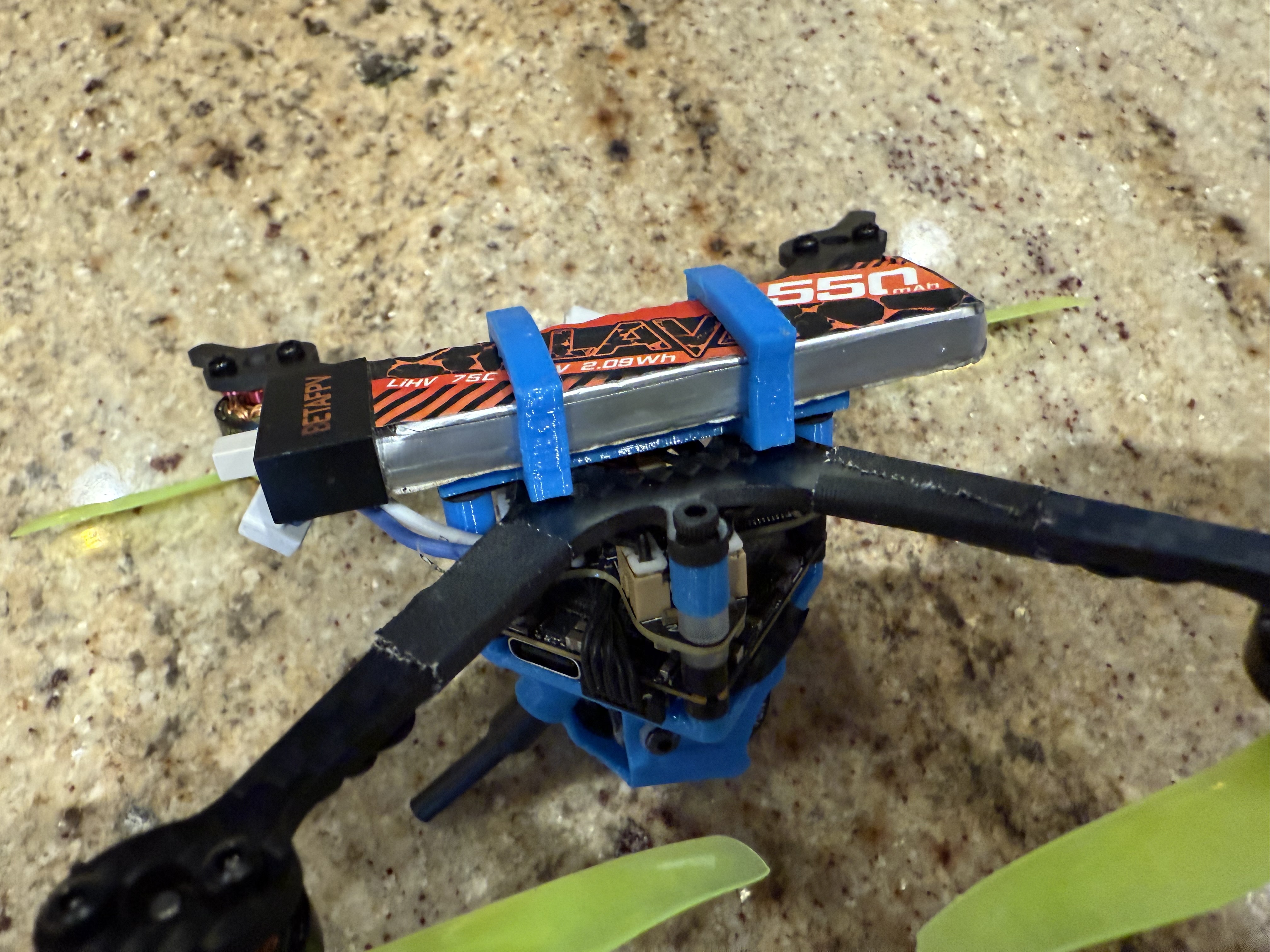 BabyTooth, Crux3 Lava 550mah battery holder