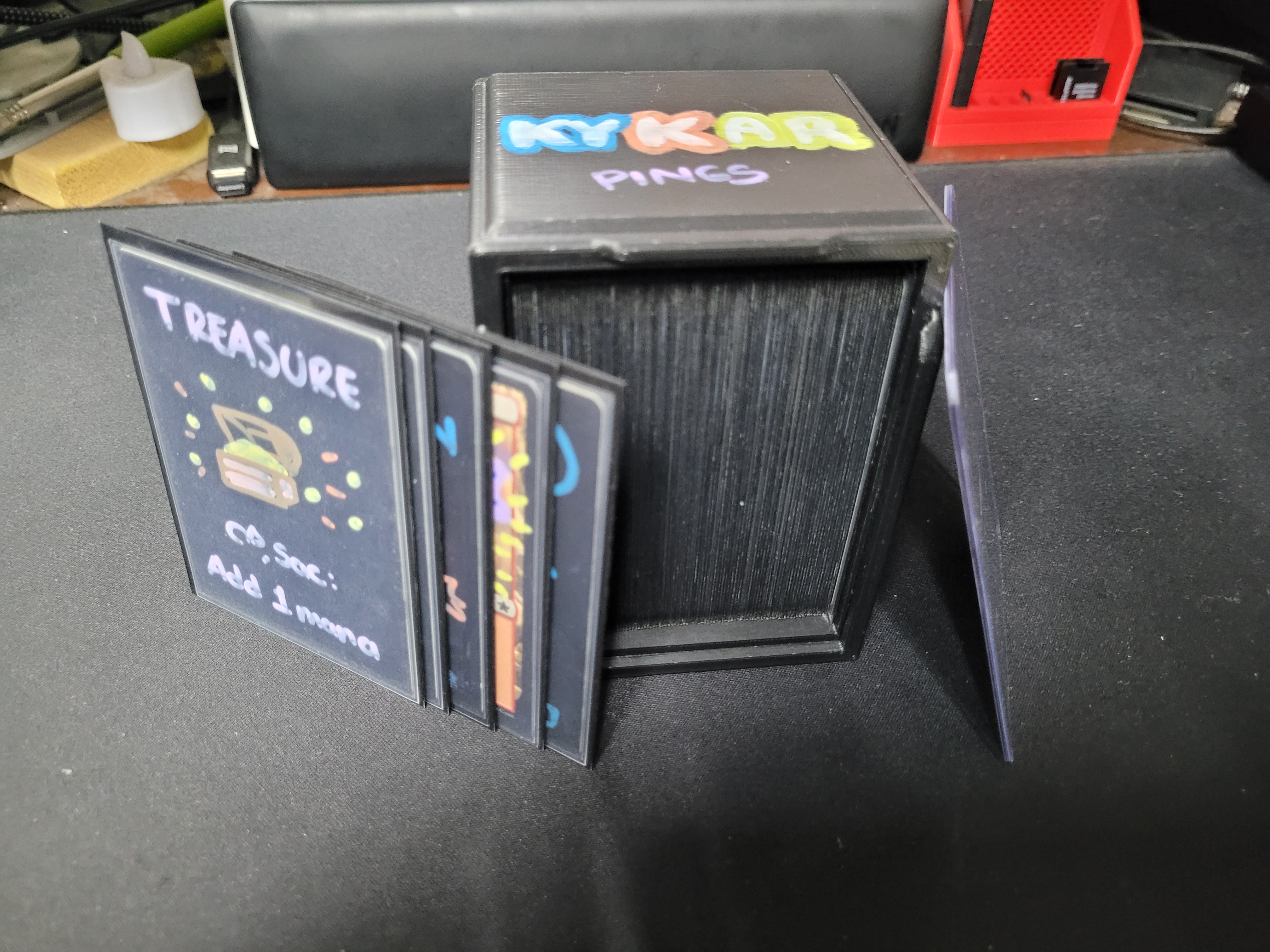 Stackable MTG Commander Display Deckbox - Top Loader Display EDH 100 Card — thumbnail 3
