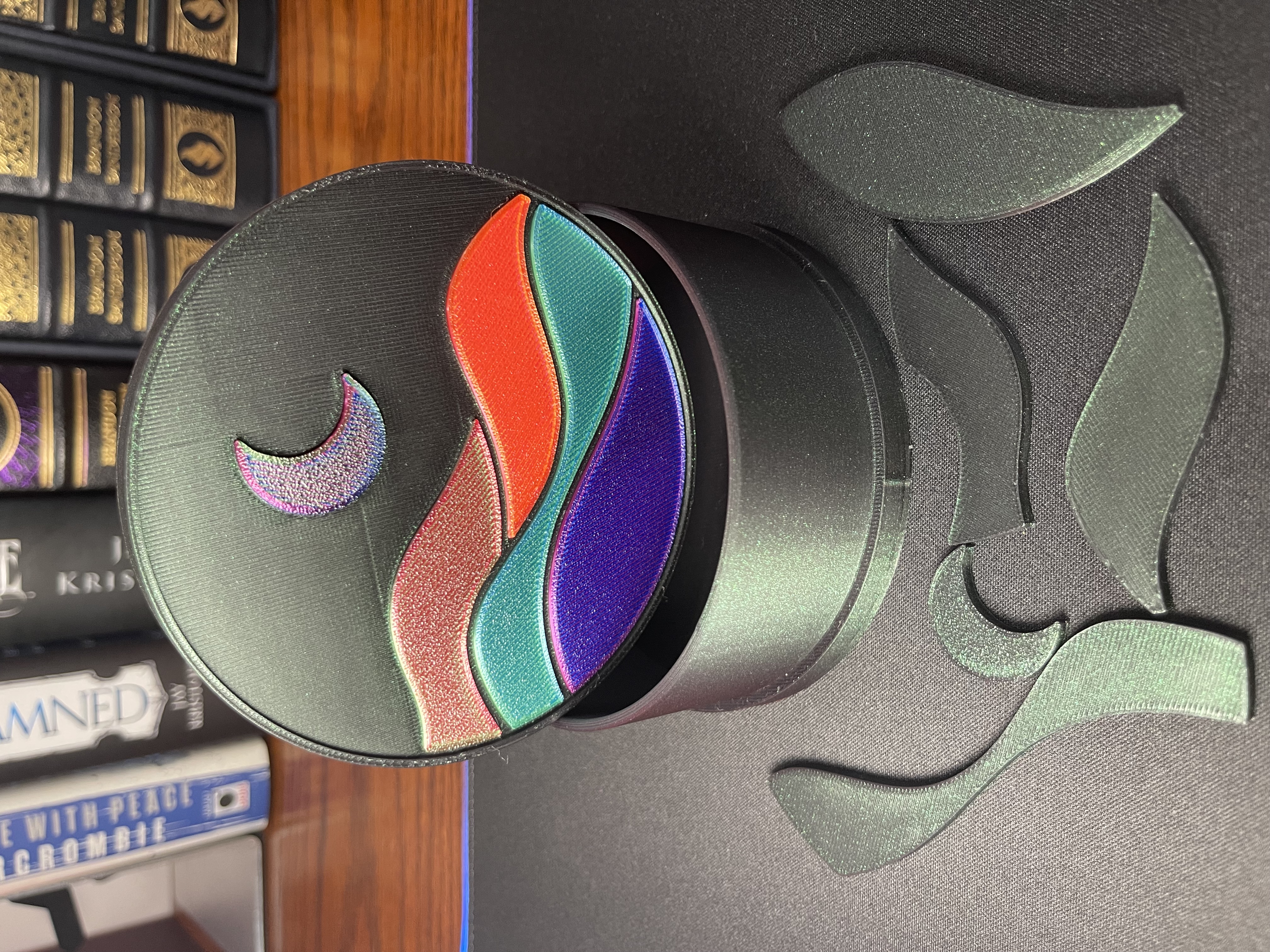 Moon & Waves Puzzle Lid Container Storage Box