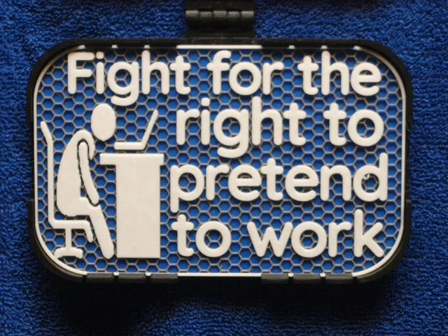 Pretend to Work sign