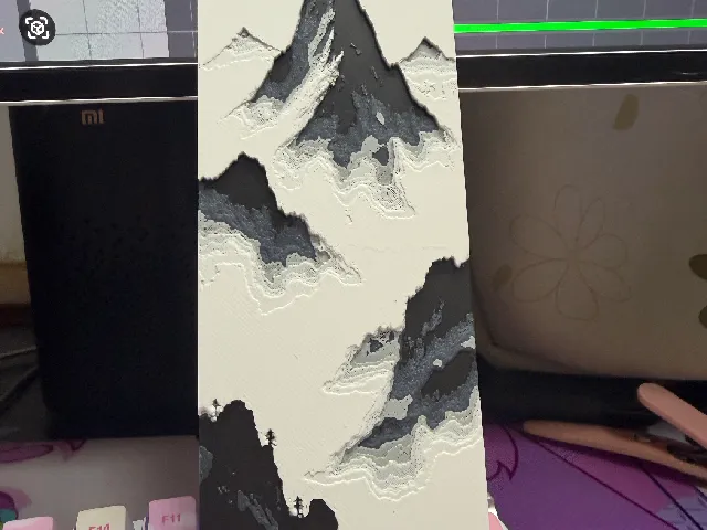Solitary Peak in Morning Mist