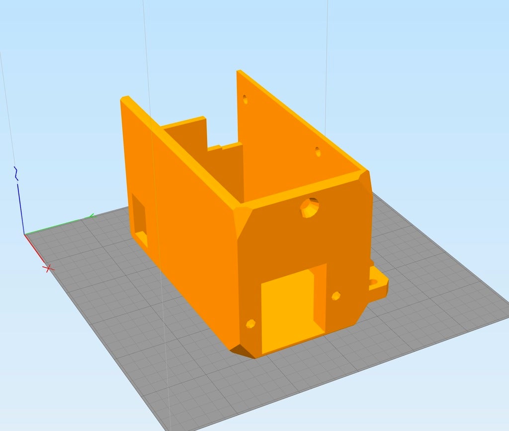 Prusa I3 MK2 PSU cover with rear-exit NEMA-15 socket by FiveAngle ...