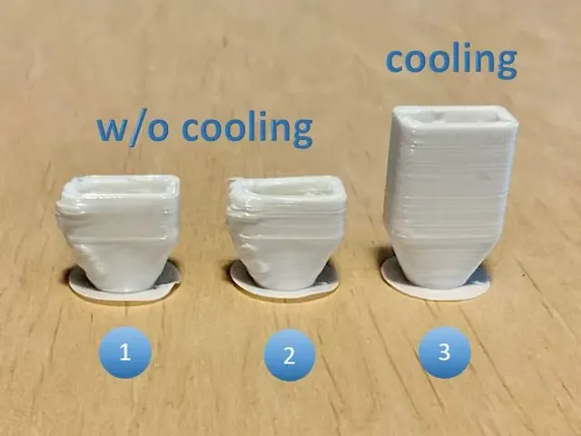 Flexible filament with and without cooling - TPU