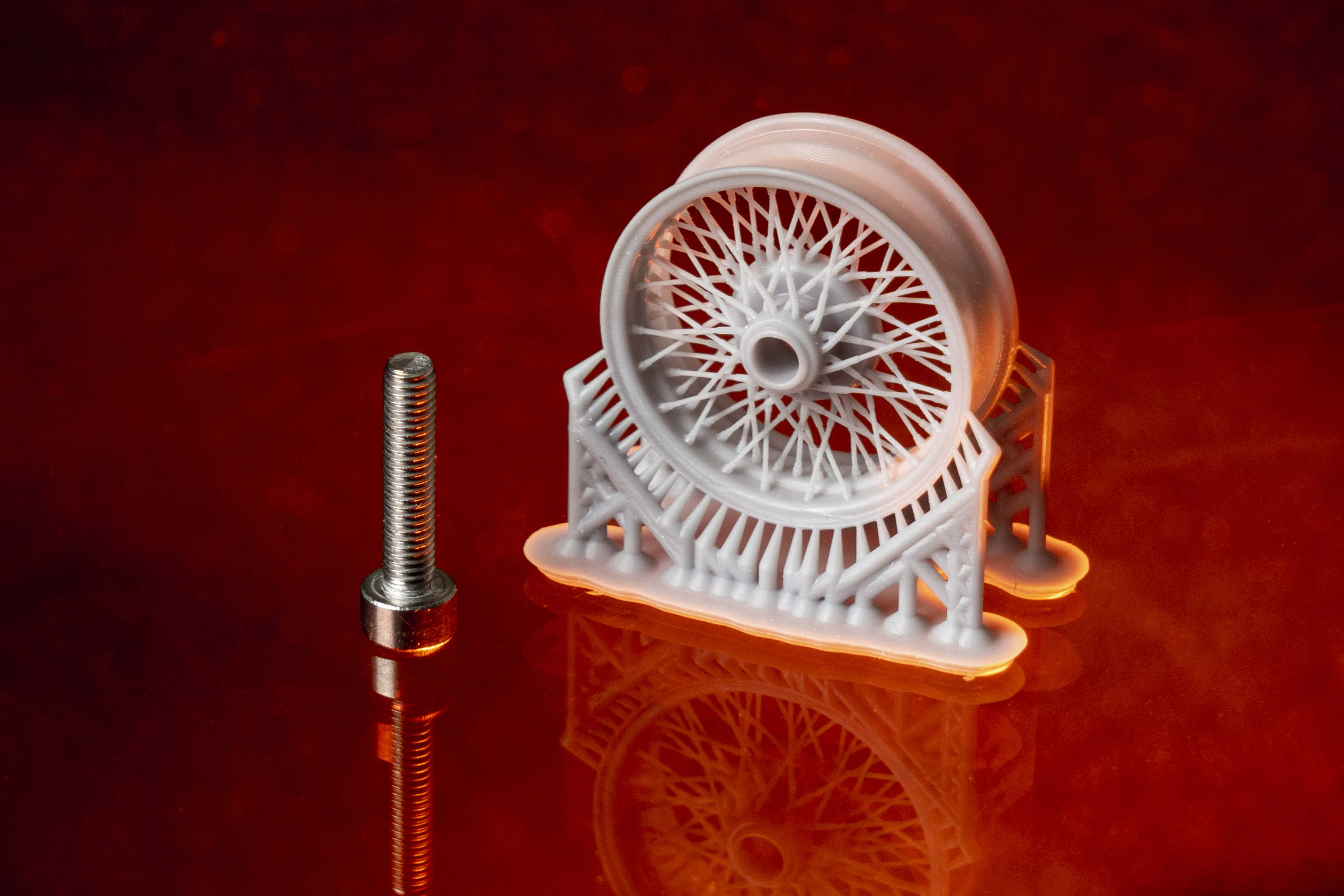 Borrani style wire-spoked wheel