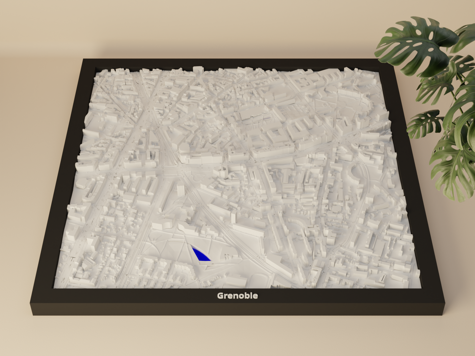 Grenoble, France - 3D Miniature