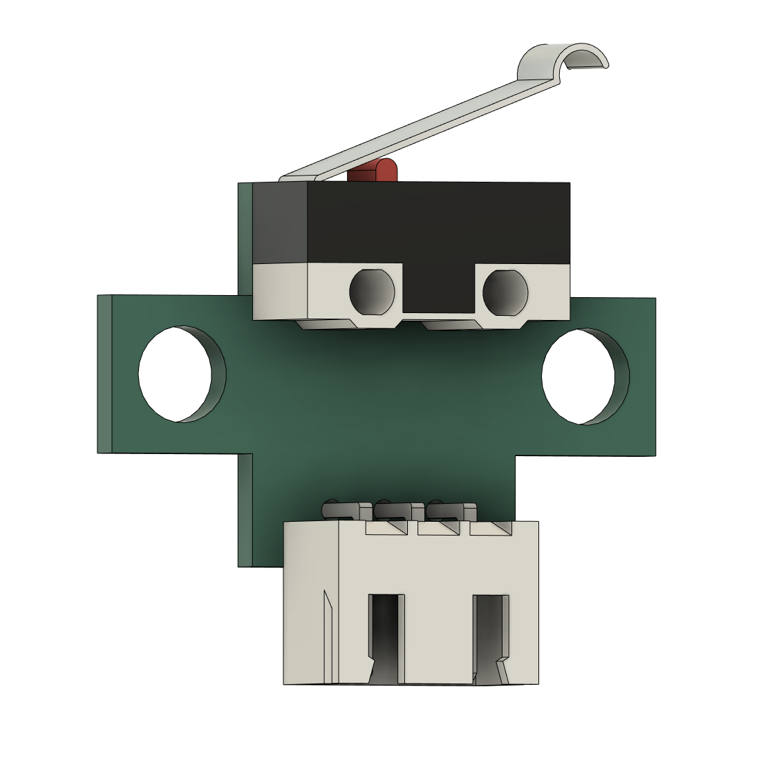 Filament runout sensor PCB (1A-125V-AC micro switch)