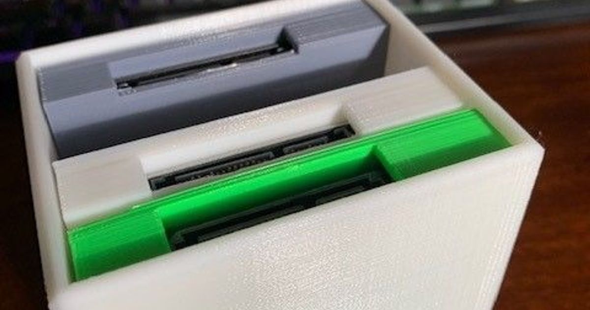 Hard Drive Enclosure Storage by Justin Spanier Download free STL