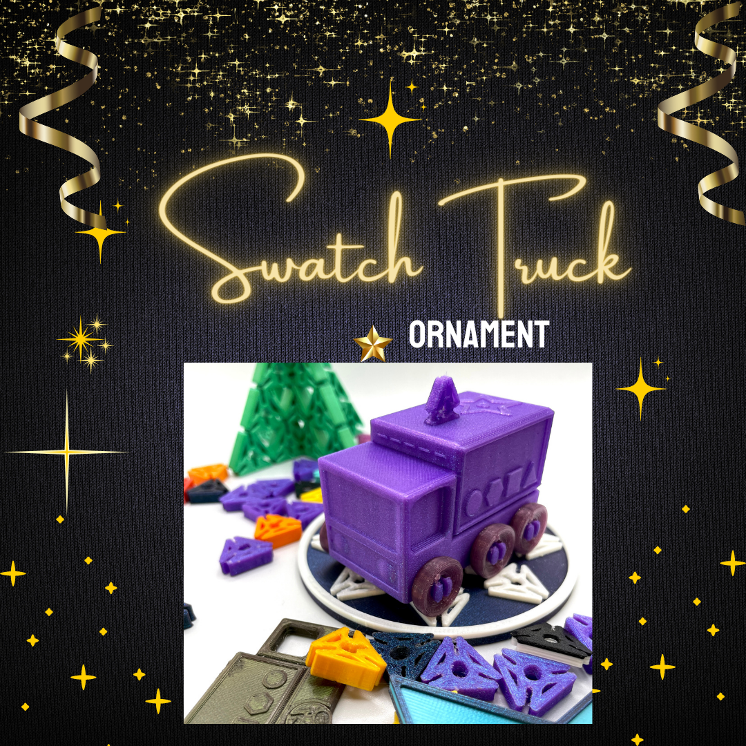 Swatch Truck Ornament 3D model thumbnail