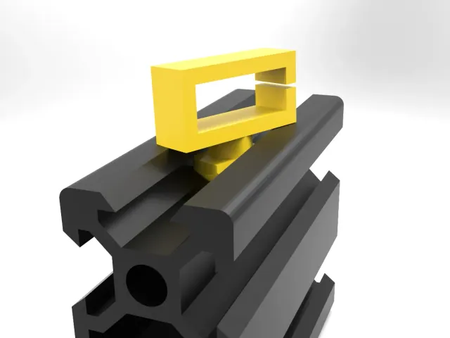 Cable holder V slot