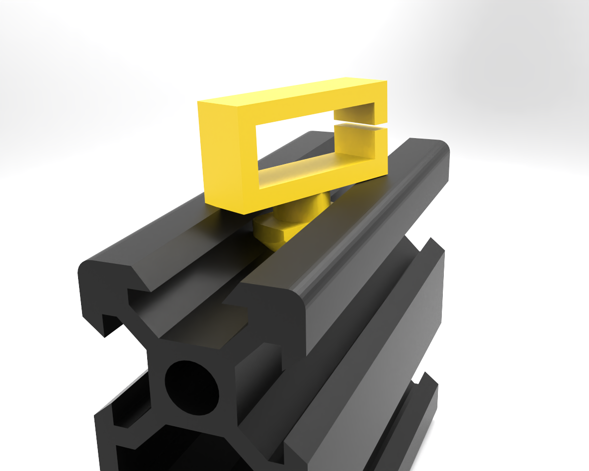 Cable holder V slot