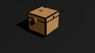 Classic Minecraft Style Hinged Chest - Functional 3D Print