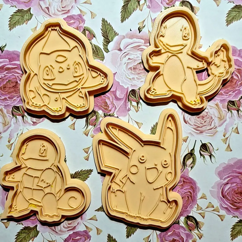 STL file SET 4 POKEMON COOKIE CUTTERS 🐉・3D printing idea to download・Cults