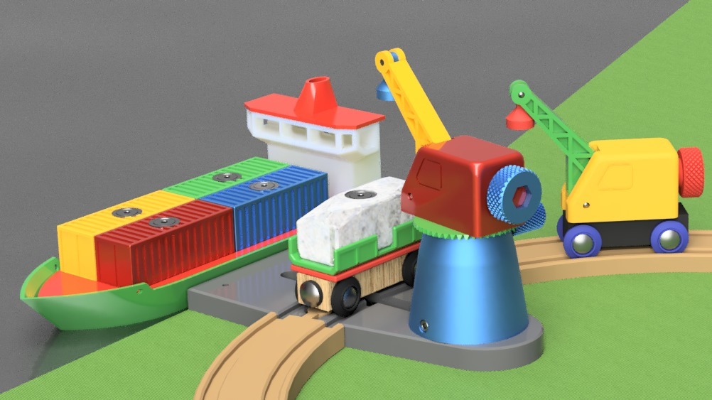 Tower/clever crane and container for wooden track - Brio and Ikea ...