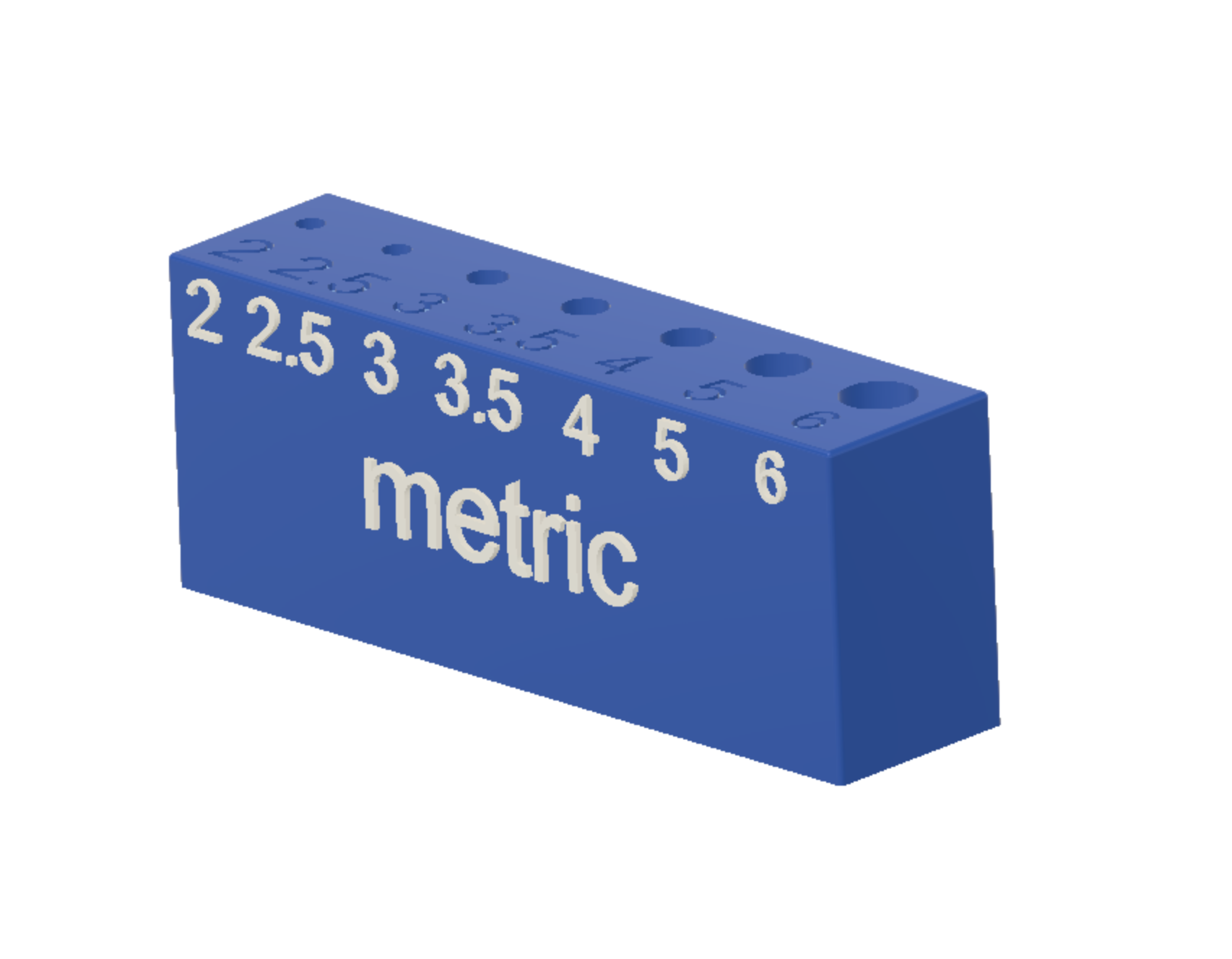Small Metric Drill Bit Holder by mscalora Download free STL model
