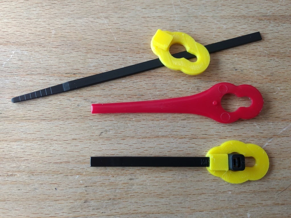 trimmer blade using zip tie for Bosch, Güde, Einhell, Lidl