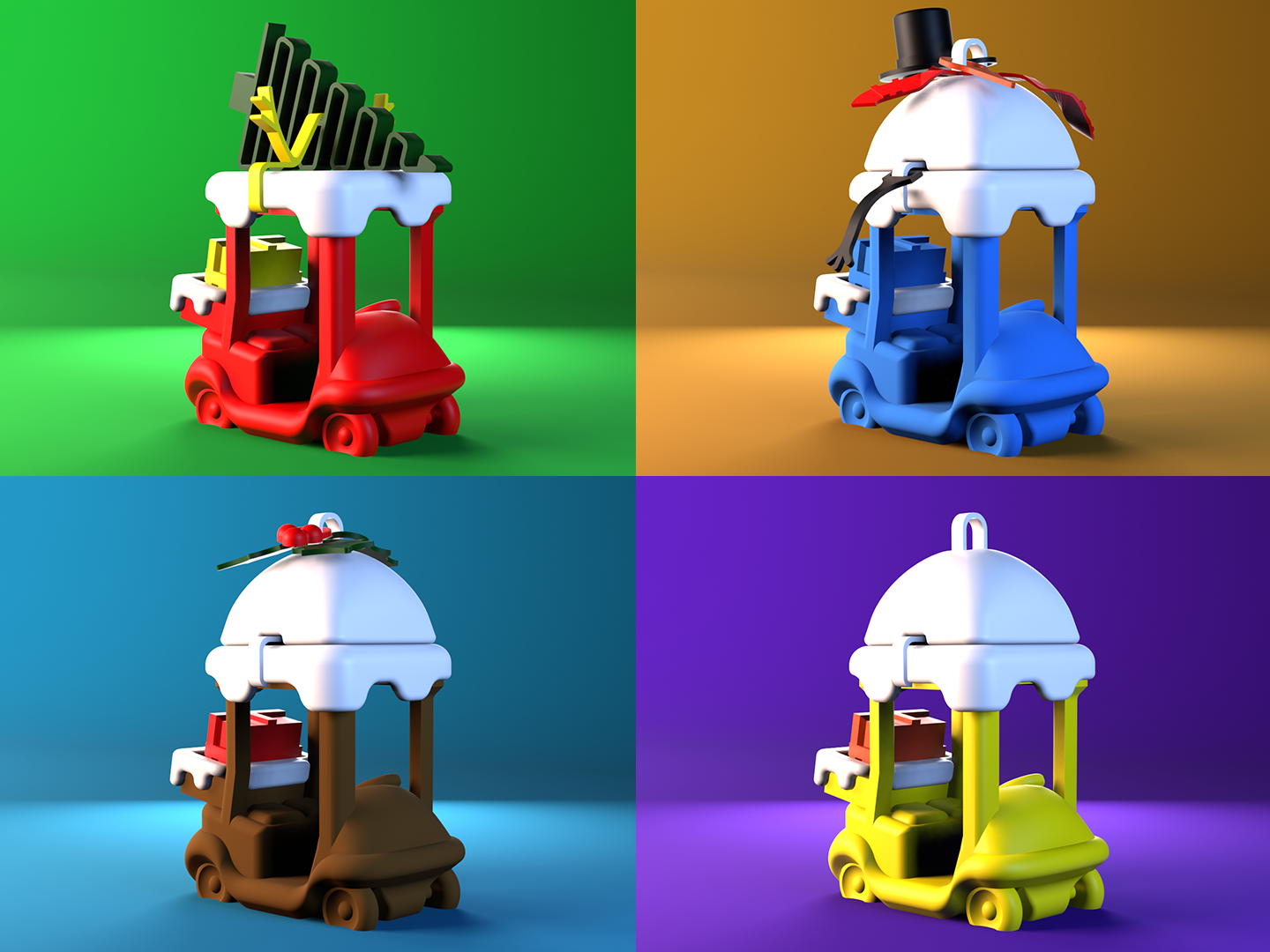 Snow E3D Buggy Decorations