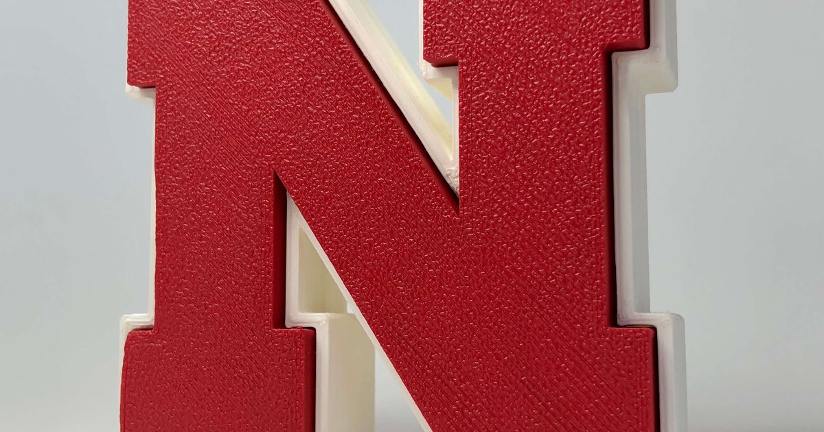 University of Nebraska logo by Dany Sánchez | Download free STL model ...