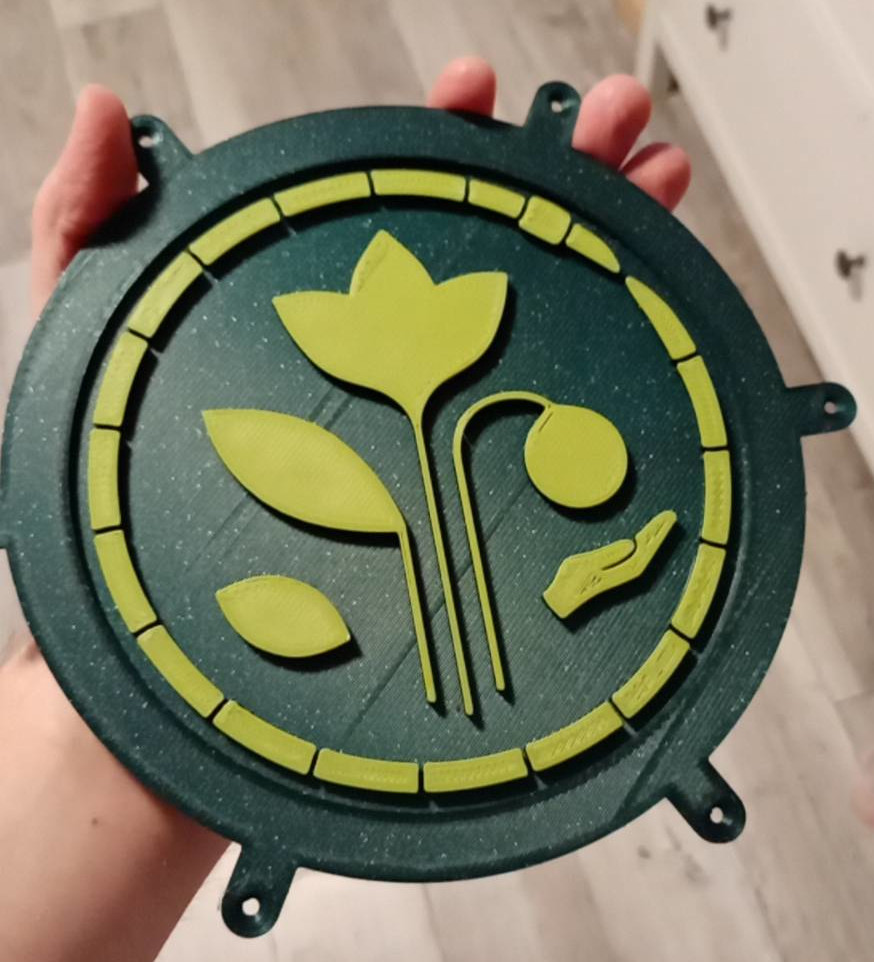 Plaque / plate / fitting / logo for DIY GREENHOUSE by KMS 3D model thumbnail