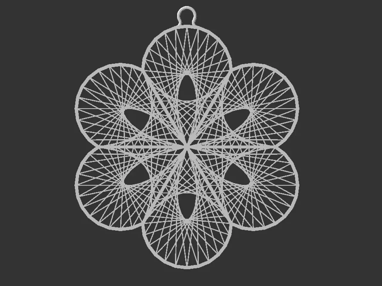 STL file 🌸 Flower Shadow string art ・3D printing design to download・Cults