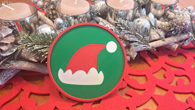 Christmas Coaster - Santa Hat