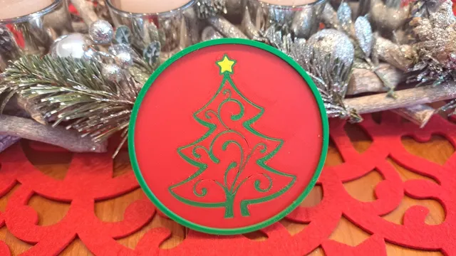 Christmas Coaster - Christmas Tree 3