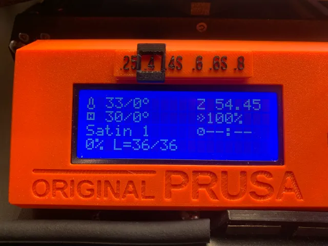 Linear Nozzle Size Indicator