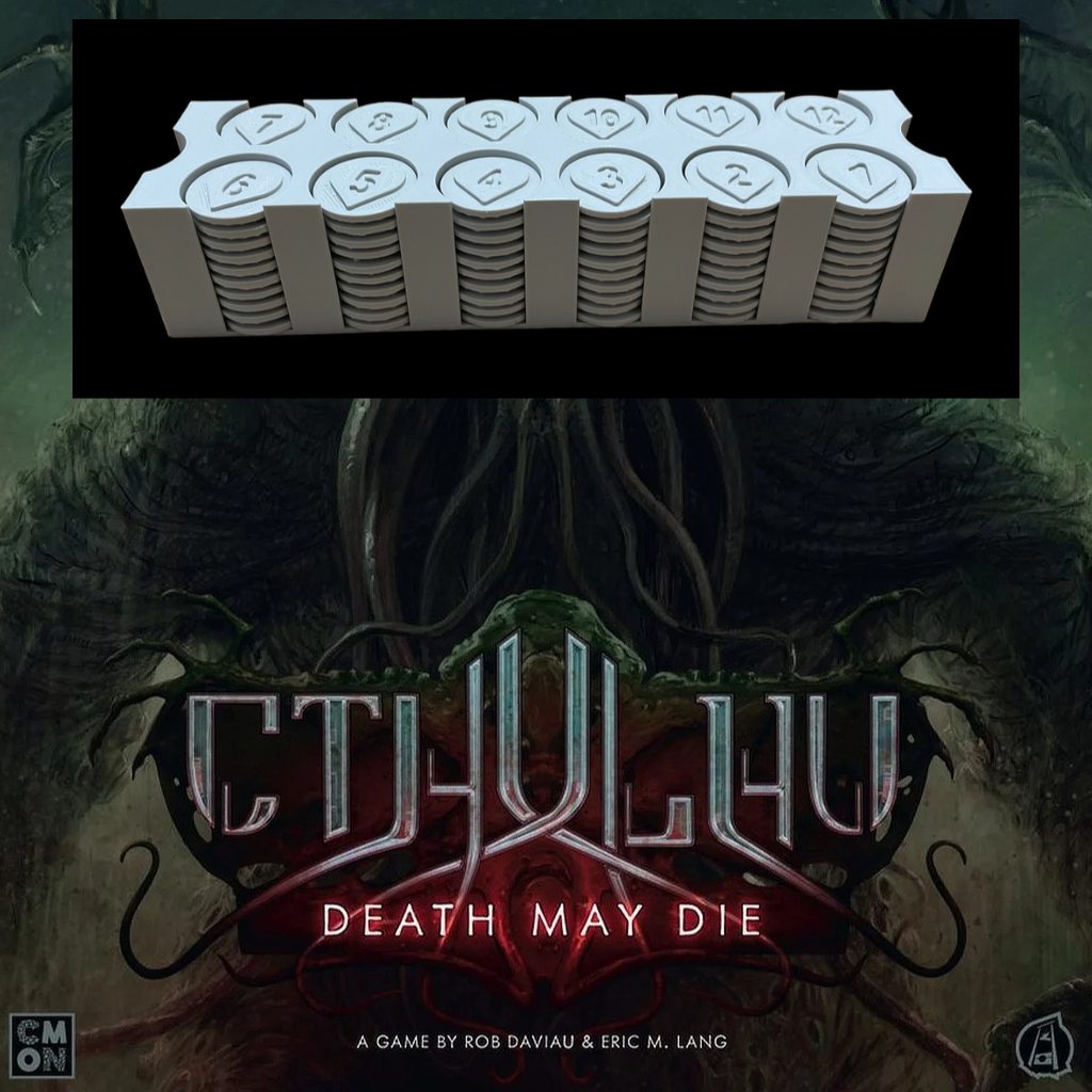Cthulhu: Death May Die Wound Holder v3 + Counters v2