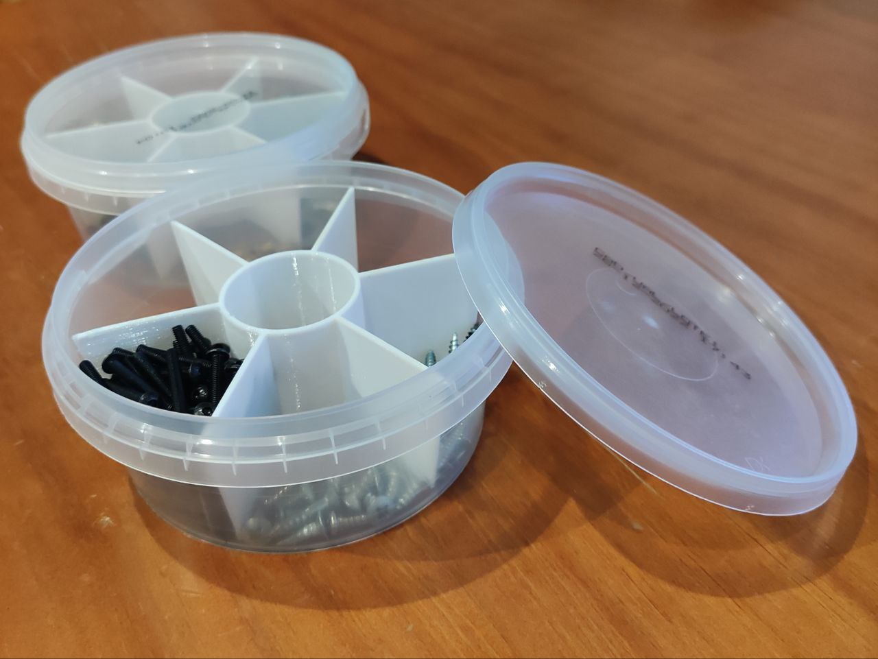 Hummus tupper organizer divider