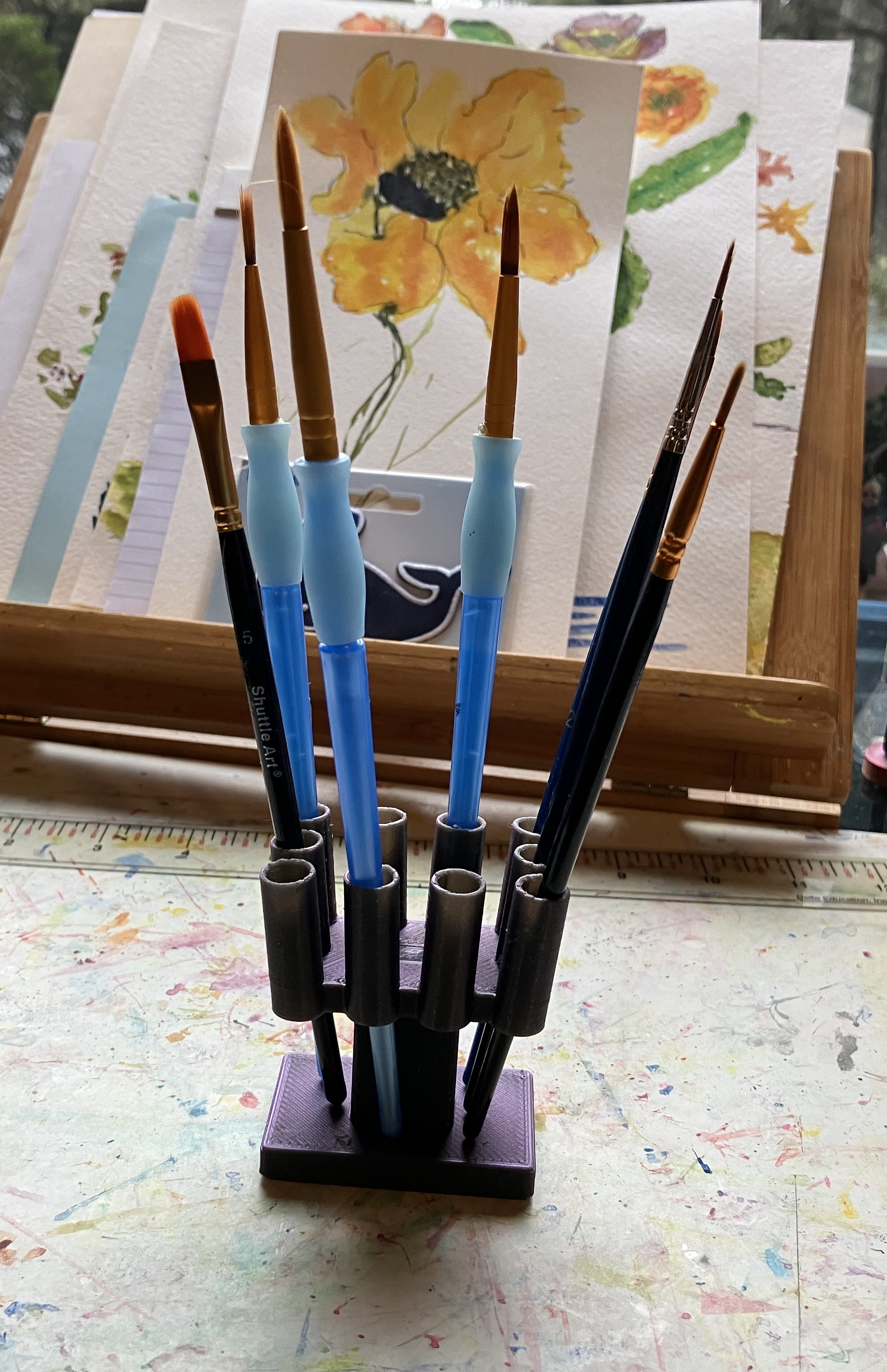 10 paint brush holder