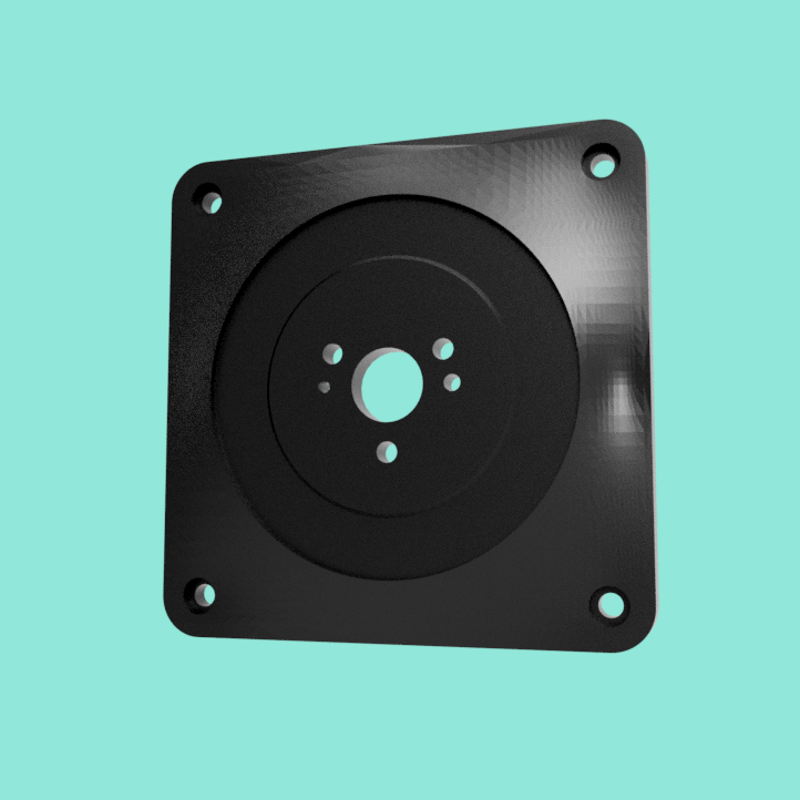 VESA Adapter for Dell Monitor Stand with 3 holes for screw by miku