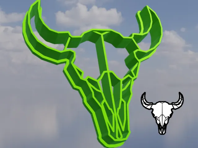 Bison Skull cookie cutter