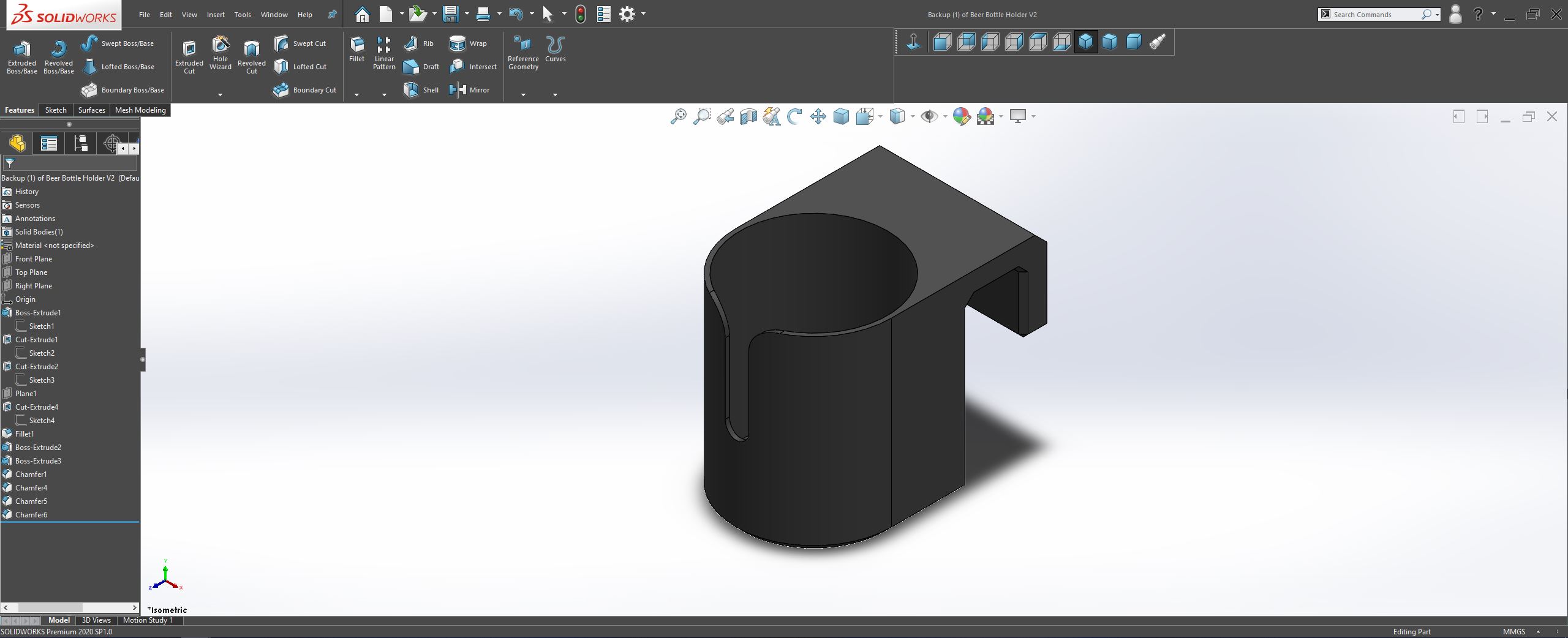 Beer bottle holder_335ml by slavik kopanov Download free STL model