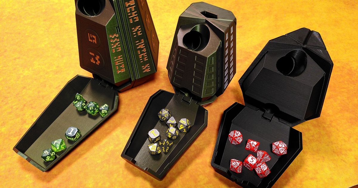 The Monolith Dice Tower by wuerfel Download free STL model
