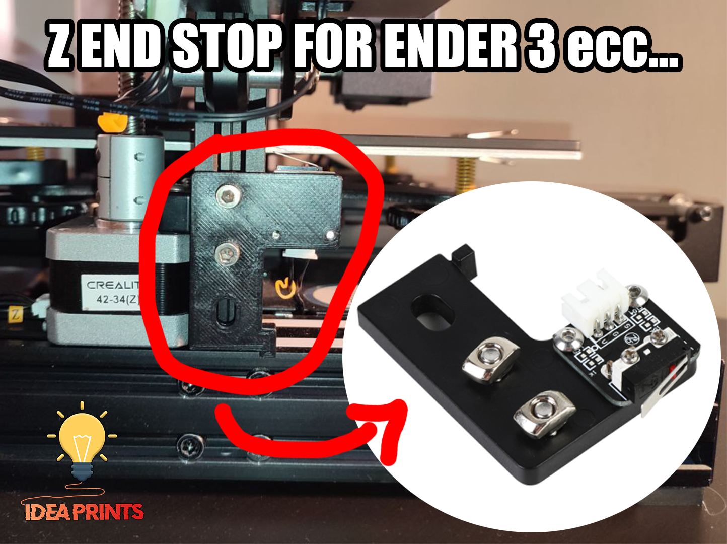 Z end stop from up 0mm to 5mm by Idea Prints Download free STL model