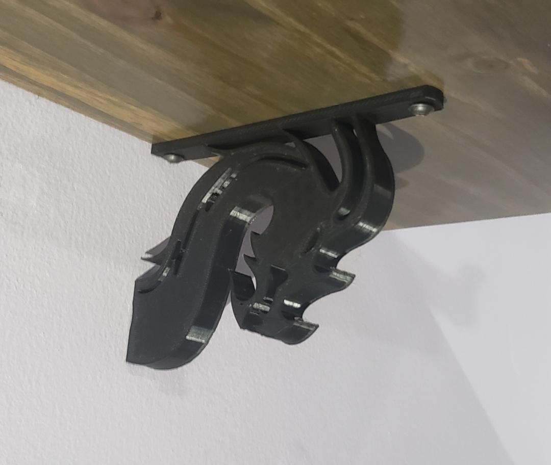 Dragon Shelf Bracket by Jellert1, Download free STL model