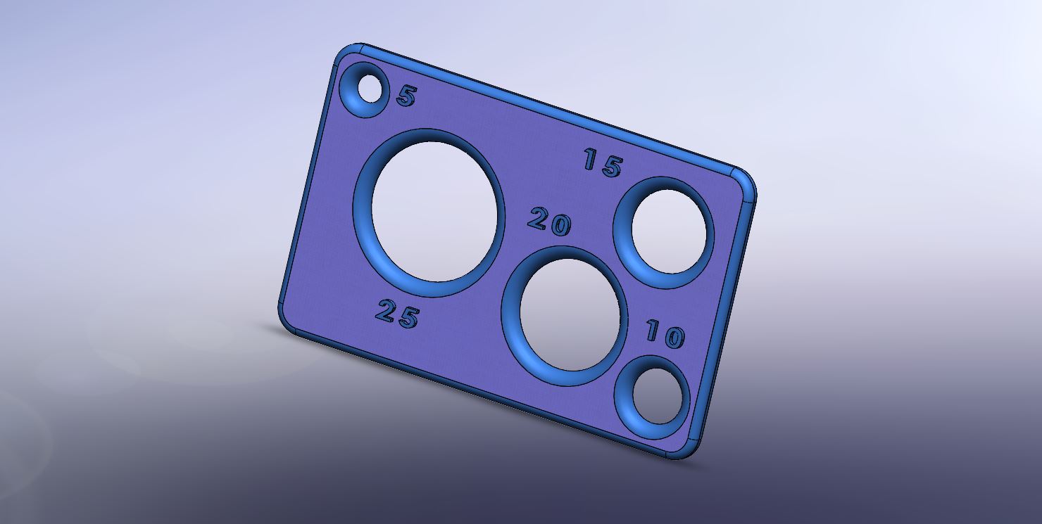 credit card size Triangle & circle  templates for geometry lessons