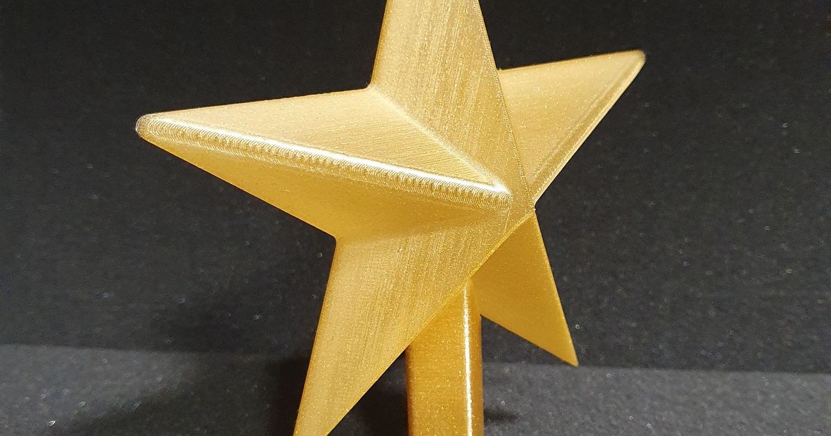 Star Christmas Tree Topper VASE MODE ultra light by Pchelkaa