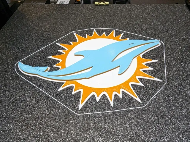 Miami Dolphins Logo with Filament Change