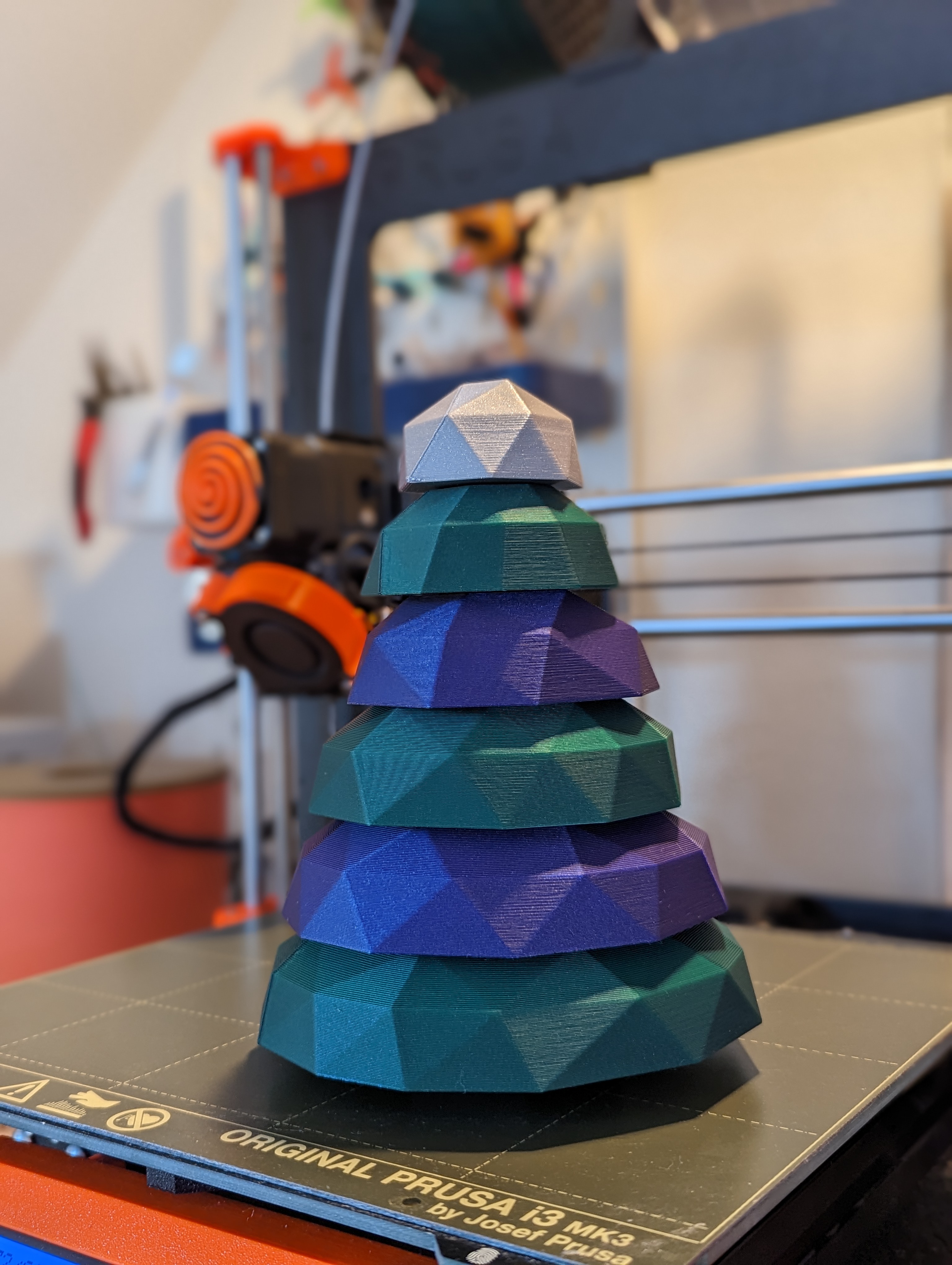Miniatura 9 do modelo 3D Low Poly Stackable Christmas Tree