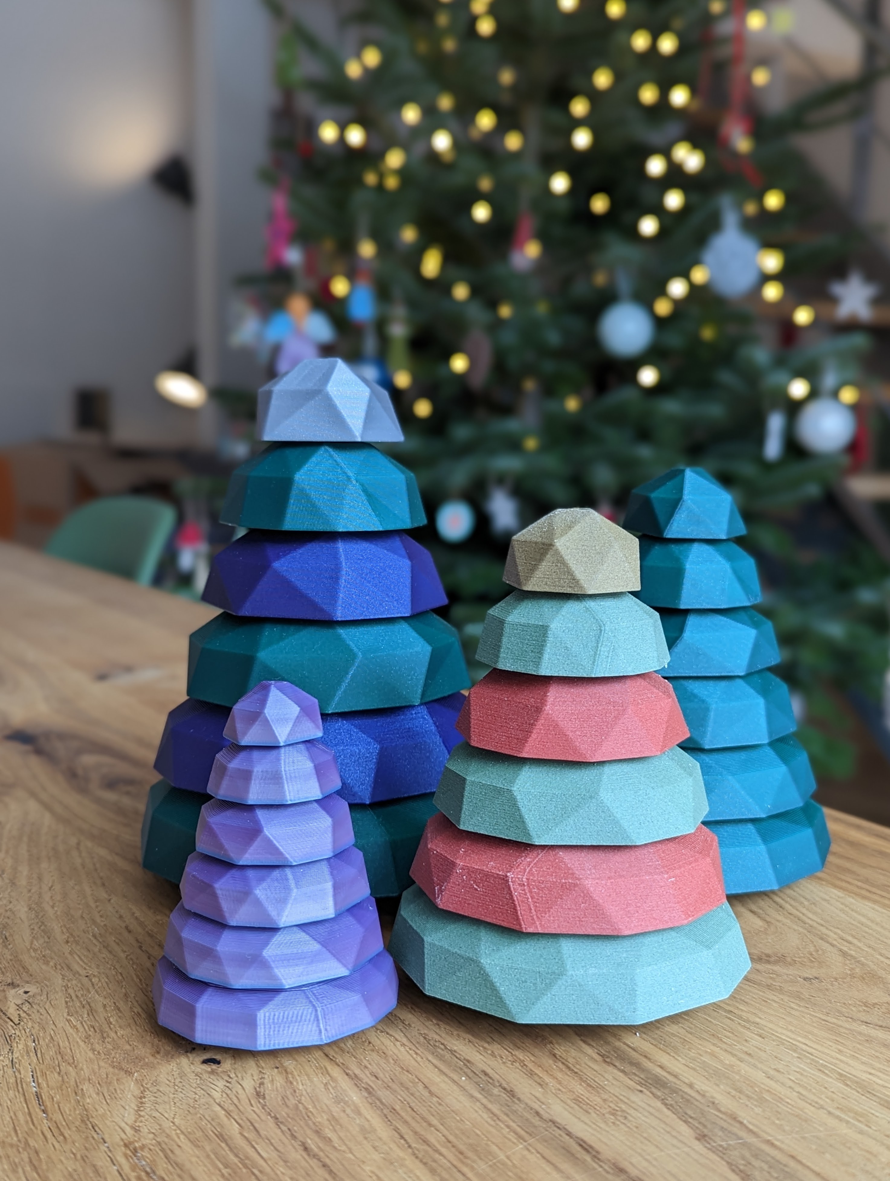 Miniatura 7 do modelo 3D Low Poly Stackable Christmas Tree