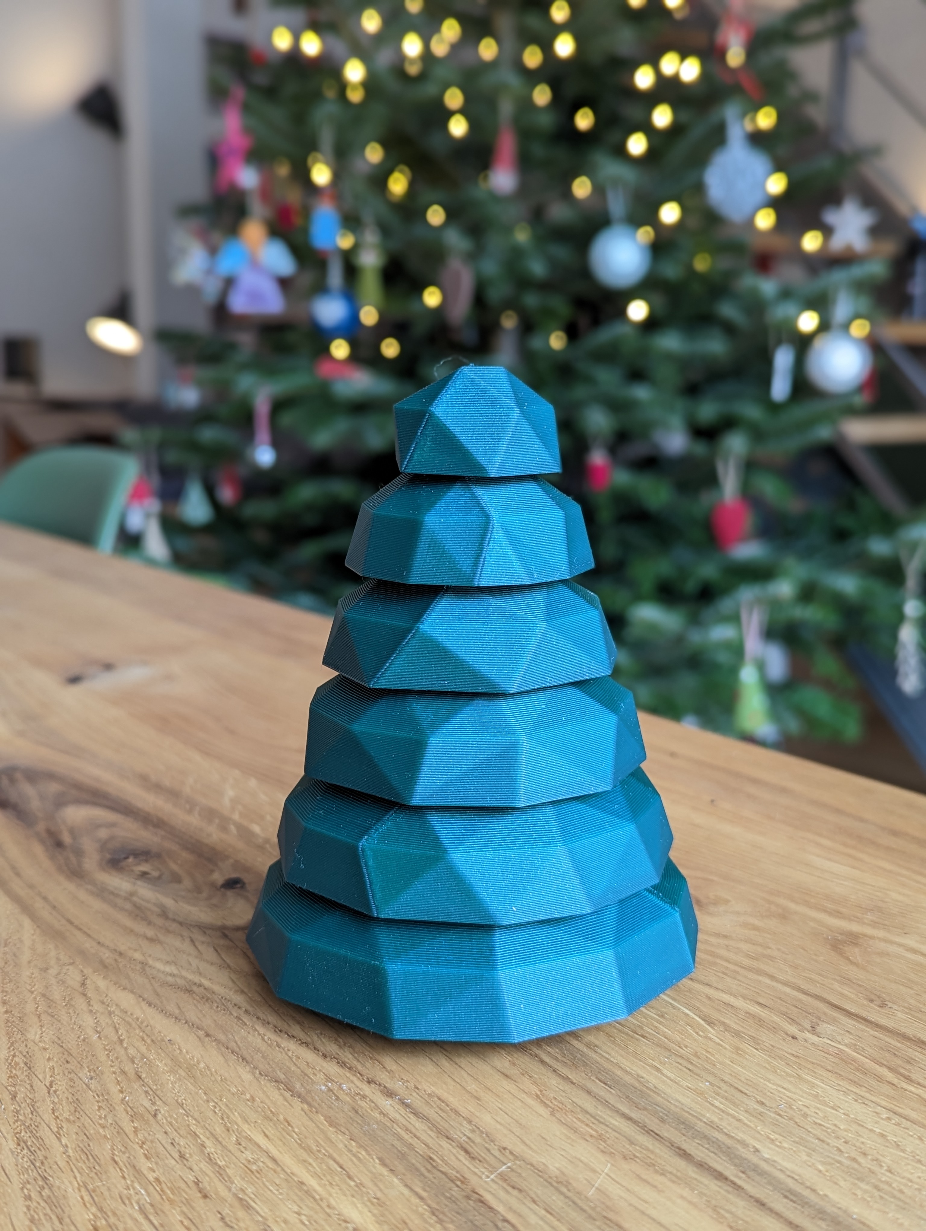 Miniatura 5 do modelo 3D Low Poly Stackable Christmas Tree