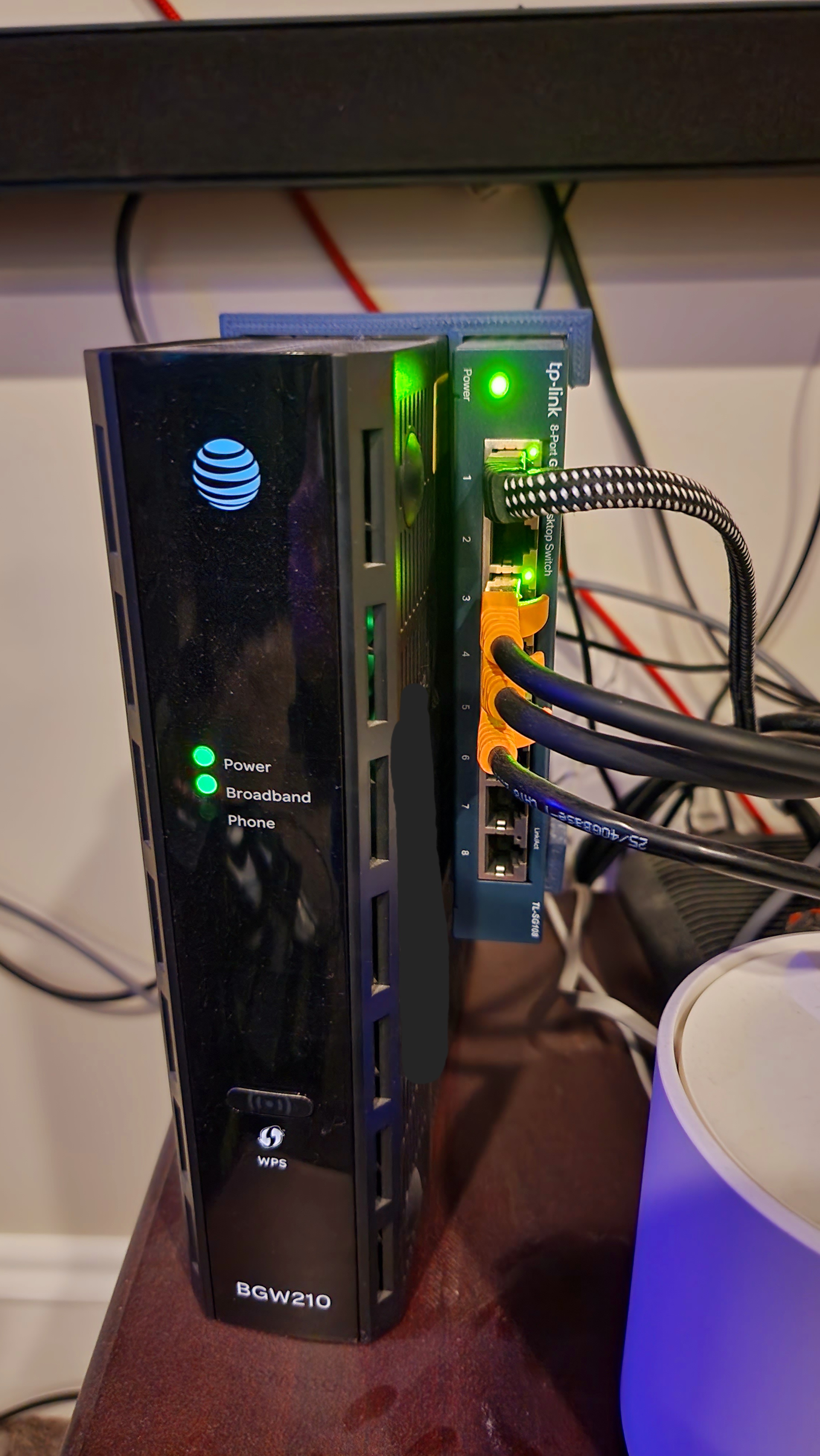 Tp-Link 8 port switch to At&t modem holder by ryzenchr | Download free ...